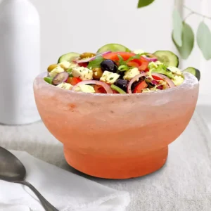 Himalayan Pink Salt Salad Fruit Bowl – Natural Salt Addition